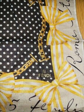 FENDI Vintage Scarf Pocket Square